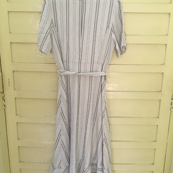 Authentic Calvin Klein Women's Ruffle Front Wrap Dress - Picture 8 of 12